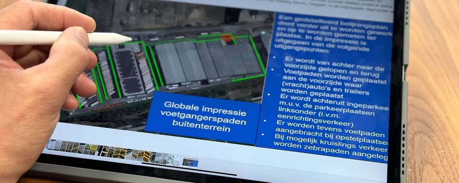 Keuringsrapport op tablet